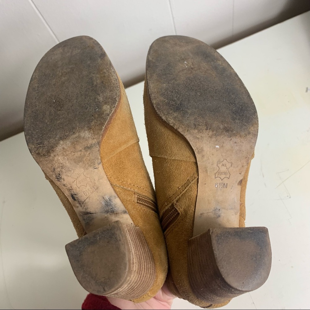 Tory Burch sabe camel suede leather booties - Picture 9 of 9